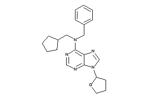 Benzyl-(cyclopentylmethyl)-[9-(tetrahydrofuryl)purin-6-yl]amine