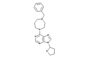 Image of 6-(4-benzyl-1,4-diazepan-1-yl)-9-(tetrahydrofuryl)purine