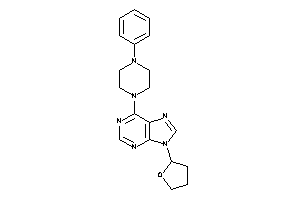 Image of 6-(4-phenylpiperazino)-9-(tetrahydrofuryl)purine