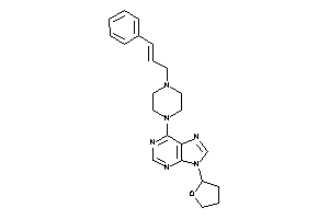 6-(4-cinnamylpiperazino)-9-(tetrahydrofuryl)purine