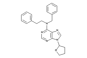 Image of Benzyl-phenethyl-[9-(tetrahydrofuryl)purin-6-yl]amine