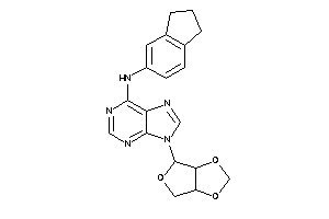Image of [9-(3a,4,6,6a-tetrahydrofuro[3,4-d][1,3]dioxol-4-yl)purin-6-yl]-indan-5-yl-amine