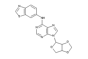 Image of [9-(3a,4,6,6a-tetrahydrofuro[3,4-d][1,3]dioxol-6-yl)purin-6-yl]-(1,3-benzothiazol-6-yl)amine