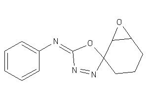 Phenyl(spiro[1,3,4-oxadiazole-5,5'-7-oxabicyclo[4.1.0]heptane]-2-ylidene)amine