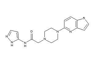 N-(1H-pyrazol-5-yl)-2-(4-thieno[3,2-b]pyridin-5-ylpiperazino)acetamide