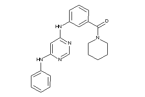 [3-[(6-anilinopyrimidin-4-yl)amino]phenyl]-piperidino-methanone