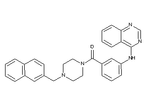 [4-(2-naphthylmethyl)piperazino]-[3-(quinazolin-4-ylamino)phenyl]methanone