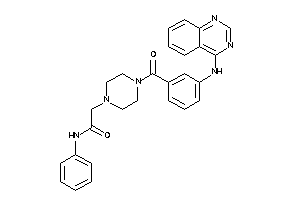 Image of N-phenyl-2-[4-[3-(quinazolin-4-ylamino)benzoyl]piperazino]acetamide