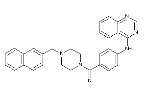 [4-(2-naphthylmethyl)piperazino]-[4-(quinazolin-4-ylamino)phenyl]methanone