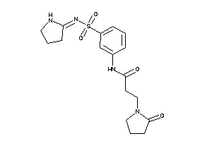 3-(2-ketopyrrolidino)-N-[3-(pyrrolidin-2-ylideneamino)sulfonylphenyl]propionamide
