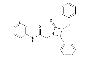 2-(2-keto-3-phenoxy-4-phenyl-azetidin-1-yl)-N-(3-pyridyl)acetamide