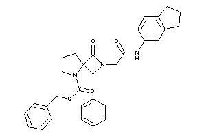 Image of 2-[2-(indan-5-ylamino)-2-keto-ethyl]-3-keto-1-phenyl-2,5-diazaspiro[3.4]octane-5-carboxylic Acid Benzyl Ester