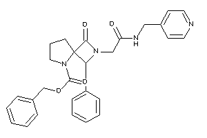 Image of 3-keto-2-[2-keto-2-(4-pyridylmethylamino)ethyl]-1-phenyl-2,5-diazaspiro[3.4]octane-5-carboxylic Acid Benzyl Ester