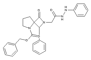 Image of 3-keto-2-[2-keto-2-(N'-phenylhydrazino)ethyl]-1-phenyl-2,5-diazaspiro[3.4]octane-5-carboxylic Acid Benzyl Ester