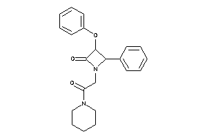 1-(2-keto-2-piperidino-ethyl)-3-phenoxy-4-phenyl-azetidin-2-one