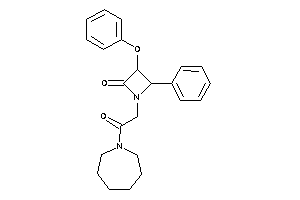 1-[2-(azepan-1-yl)-2-keto-ethyl]-3-phenoxy-4-phenyl-azetidin-2-one