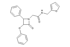N-(2-furfuryl)-2-(2-keto-3-phenoxy-4-phenyl-azetidin-1-yl)acetamide