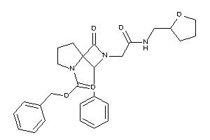 Image of 3-keto-2-[2-keto-2-(tetrahydrofurfurylamino)ethyl]-1-phenyl-2,5-diazaspiro[3.4]octane-5-carboxylic Acid Benzyl Ester