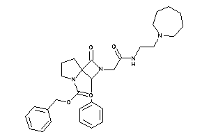 Image of 2-[2-[2-(azepan-1-yl)ethylamino]-2-keto-ethyl]-3-keto-1-phenyl-2,5-diazaspiro[3.4]octane-5-carboxylic Acid Benzyl Ester