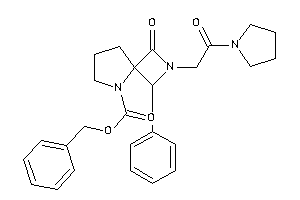 3-keto-2-(2-keto-2-pyrrolidino-ethyl)-1-phenyl-2,5-diazaspiro[3.4]octane-5-carboxylic Acid Benzyl Ester