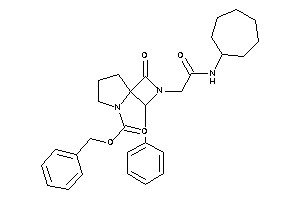 Image of 2-[2-(cycloheptylamino)-2-keto-ethyl]-3-keto-1-phenyl-2,5-diazaspiro[3.4]octane-5-carboxylic Acid Benzyl Ester