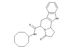 Image of N-cyclooctyl-3-keto-1,2,5,6,11,11b-hexahydropyrrolo[2,1-a]$b-carboline-5-carboxamide