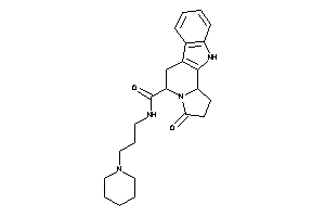 Image of 3-keto-N-(3-piperidinopropyl)-1,2,5,6,11,11b-hexahydropyrrolo[2,1-a]$b-carboline-5-carboxamide