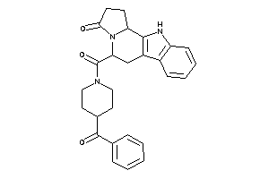 5-(4-benzoylpiperidine-1-carbonyl)-1,2,5,6,11,11b-hexahydropyrrolo[2,1-a]$b-carbolin-3-one