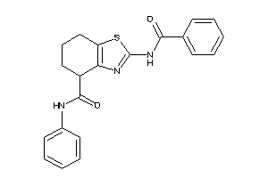 2-benzamido-N-phenyl-4,5,6,7-tetrahydro-1,3-benzothiazole-4-carboxamide
