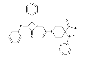 8-[2-(2-keto-3-phenoxy-4-phenyl-azetidin-1-yl)acetyl]-4-phenyl-2,4,8-triazaspiro[4.5]decan-1-one