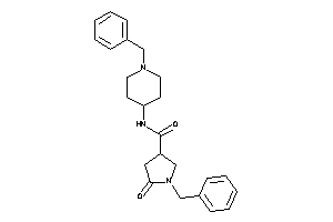 1-benzyl-N-(1-benzyl-4-piperidyl)-5-keto-pyrrolidine-3-carboxamide