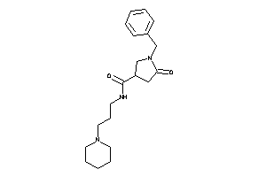Image of 1-benzyl-5-keto-N-(3-piperidinopropyl)pyrrolidine-3-carboxamide
