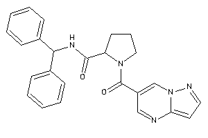 N-benzhydryl-1-(pyrazolo[1,5-a]pyrimidine-6-carbonyl)pyrrolidine-2-carboxamide