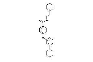 N-(2-cyclohexen-1-ylethyl)-4-[(6-morpholinopyrimidin-4-yl)amino]benzamide