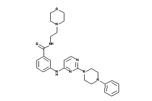 N-(2-morpholinoethyl)-3-[[2-(4-phenylpiperazino)pyrimidin-4-yl]amino]benzamide