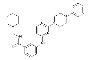 Image of N-(cyclohexylmethyl)-3-[[2-(4-phenylpiperazino)pyrimidin-4-yl]amino]benzamide