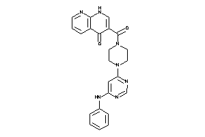 3-[4-(6-anilinopyrimidin-4-yl)piperazine-1-carbonyl]-1H-1,8-naphthyridin-4-one