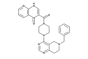 3-[4-(6-benzyl-7,8-dihydro-5H-pyrido[4,3-d]pyrimidin-4-yl)piperazine-1-carbonyl]-1H-1,8-naphthyridin-4-one