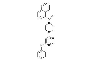 [4-(6-anilinopyrimidin-4-yl)piperazino]-(1-naphthyl)methanone