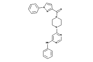 [4-(6-anilinopyrimidin-4-yl)piperazino]-(1-phenylpyrazol-3-yl)methanone