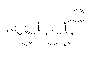 4-(4-anilino-7,8-dihydro-5H-pyrido[4,3-d]pyrimidine-6-carbonyl)indan-1-one