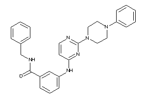 N-benzyl-3-[[2-(4-phenylpiperazino)pyrimidin-4-yl]amino]benzamide