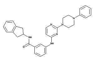 Image of N-indan-2-yl-3-[[2-(4-phenylpiperazino)pyrimidin-4-yl]amino]benzamide