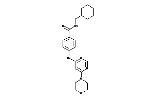 N-(cyclohexylmethyl)-4-[(6-morpholinopyrimidin-4-yl)amino]benzamide