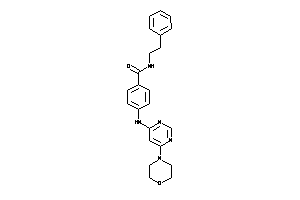 4-[(6-morpholinopyrimidin-4-yl)amino]-N-phenethyl-benzamide