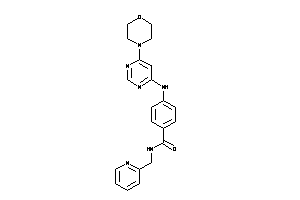 4-[(6-morpholinopyrimidin-4-yl)amino]-N-(2-pyridylmethyl)benzamide