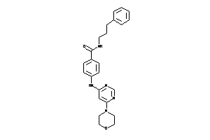 4-[(6-morpholinopyrimidin-4-yl)amino]-N-(3-phenylpropyl)benzamide