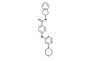 N-indan-2-yl-4-[(6-morpholinopyrimidin-4-yl)amino]benzamide