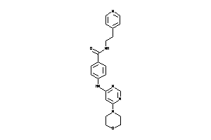 4-[(6-morpholinopyrimidin-4-yl)amino]-N-[2-(4-pyridyl)ethyl]benzamide