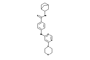 4-[(6-morpholinopyrimidin-4-yl)amino]-N-(2-norbornyl)benzamide